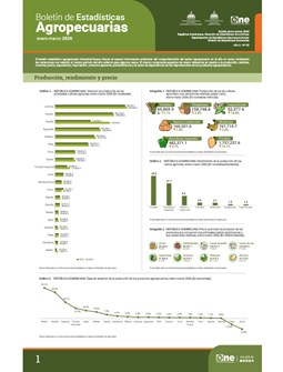 Boletín de Estadísticas Agropecuarias enero-marzo 2026