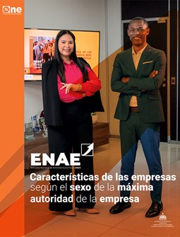 Características de las empresas según el sexo de la máxima autoridad. Encuesta Nacional de Actividad Económica (ENAE) 2024