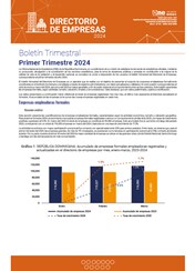 Boletín Directorio de Empresas - Primer trimestre 2024