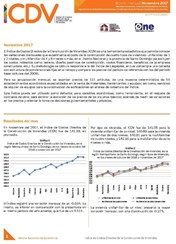 Boletín Indice de Costos Directos de la Construcción de Viviendas Noviembre 2017