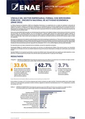 BOLETÍN INFOGRÁFICO ABRIL 2023 - VÍNCULO DEL SECTOR EMPRESARIAL FORMAL CON SERVIDORES  PÚBLICOS (ENAE 2022)