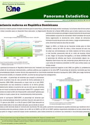 Boletín Panorama Estadístico 26 Lactancia Materna en República Dominicana