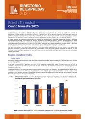 DIRECTORIO DE EMPRESAS 2025 Boletín Trimestral Cuarto trimestre