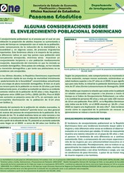 Boletín Panorama Estadístico 05 Algunas Consideraciones sobre el Envejecimiento Poblacional Dominicano Jul 2007