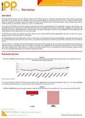 Boletín Índice de Precios del Productor Servicio Abril 2019
