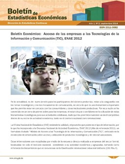 Boletín de Estadísticas Económicas 2 Acceso Empresas A Tecnologías Información Comunicación Septiembre 2014