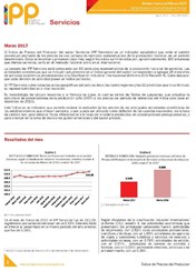 Boletín Índice de Precios del Productor Servicios Marzo 2017