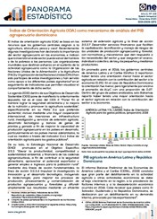 Panorama Estadístico no. 105 : Índice de Orientación Agrícola (IOA) como mecanismo de análisis del PIB agropecuario dominicano