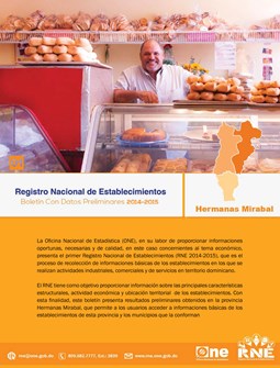 Boletín Preliminar Registro Nacional de Establecimientos Hermanas Mirabal 2014-2015