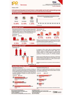 Índice de Precios del Productor del sector Servicios (IPP Servicios) - Febrero 2025