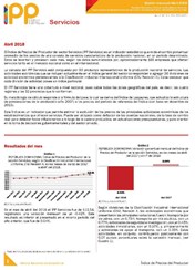 Boletín Índice de Precios del Productor Servicios Abril 2018