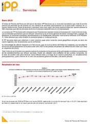 Boletín Índice de Precios del Productor Servicio Enero 2019