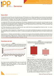 Boletín Índice de Precios del Productor Servicios Enero 2018