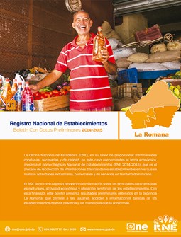 Boletín Preliminar Registro Nacional de Establecimientos La Romana 2014-2015