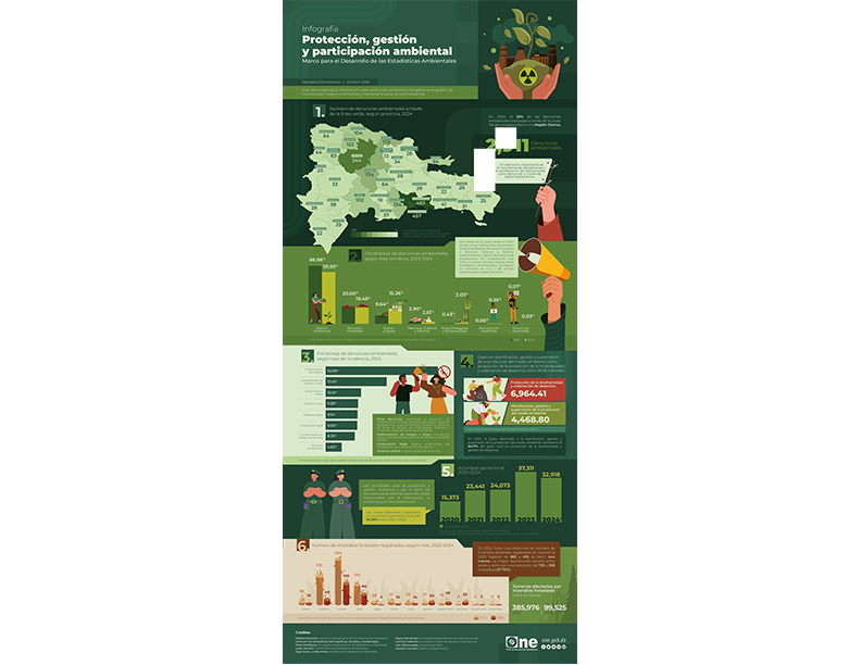 Infografía Protección, gestión y participación ambiental Marco para el Desarrollo de las Estadísticas Ambientales