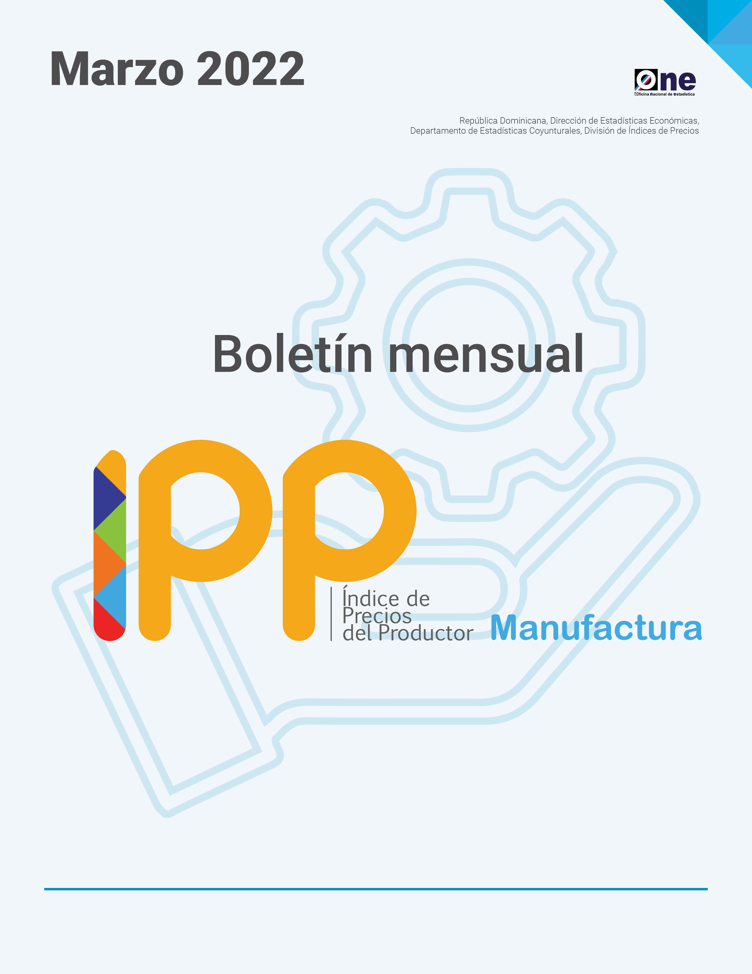 El Índice de Precios del Productor, de la sección de Industrias Manufactureras (IPP Manufactura Marzo)