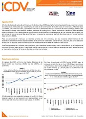 Boletín Indice de Costos Directos de la Construcción de Viviendas Agosto 2017