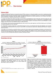 Boletín Índice de Precios del Productor Servicios Febrero 2016