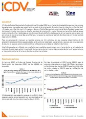 Boletín Indice de Costos Directos de la Construcción de Viviendas Julio 2017