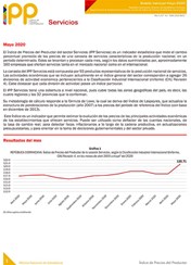 Boletín Índice de Precios del Productor, Servicio Mayo 2020