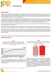 Boletín Índice de Precios del Productor Servicios Octubre 2015