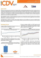 Boletín Indice de Costos Directos de la Construcción de Viviendas Agosto 2019