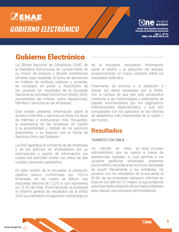 Boletín Gobierno Electrónico