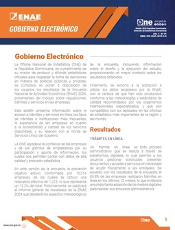Boletín Gobierno Electrónico