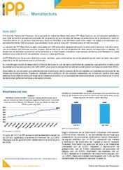 Boletín Índice de Precios del Productor Manufactura Junio 2017