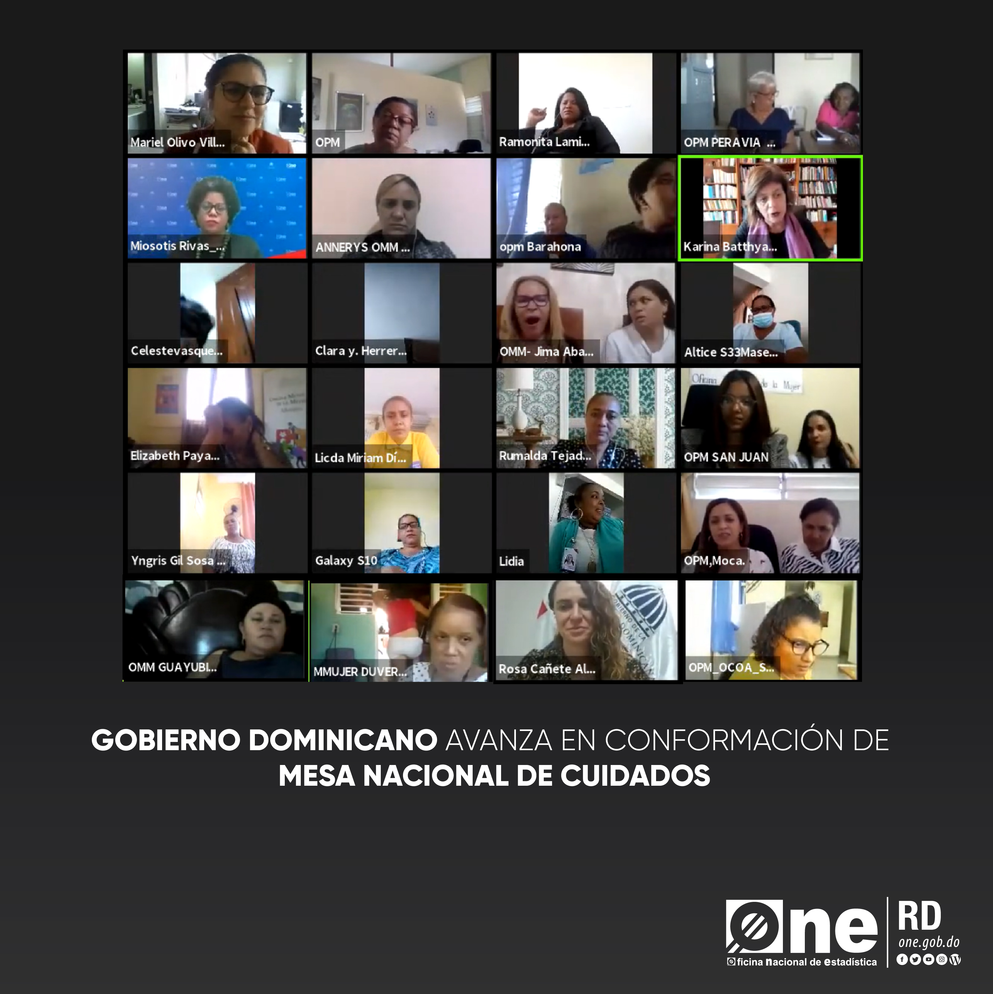 Gobierno dominicano avanza en conformación de  mesa nacional de cuidados