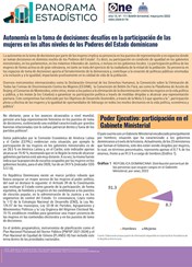 Panorama Estadístico 111 - Autonomía en la toma de decisiones