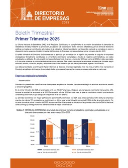 Directorio de Empresas boletín trimestral 2025 - Primer Trimestre