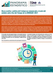 Panorama Estadístico 116 - Horas ocultas: análisis del trabajo no remunerado a través del módulo sobre Uso del Tiempo de la ENHOGAR-2021