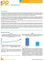Boletín Índice de Precios del Productor Manufactura Febrero 2018