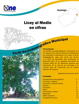 Perfil Sociodemográfico Municipal Licey al Medio 2011