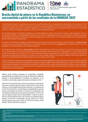 Panorama Estadístico 117-Brecha digital de género en República Dominicana