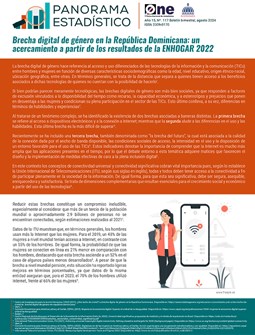 Panorama Estadístico 117-Brecha digital de género en República Dominicana
