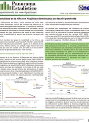 Boletín Panorama Estadístico 38 Mortalidad en la Niñez en República Dominicana Un Desafío Pendiente Abril 2011
