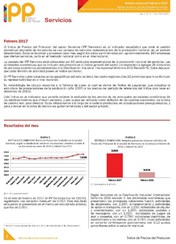 Boletín Índice de Precios del Productor Servicios Febrero 2017