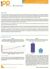 Boletín Índice de Precios del Productor Manufactura Mayo 2017
