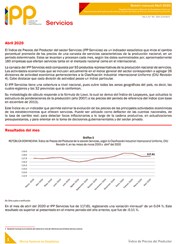 Boletín Índice de Precios del Productor, Servicio Abril 2020