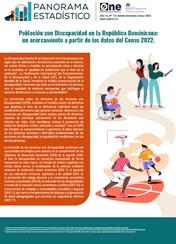 Panorama Estadístico Año 16, N.º 121 Boletín bimestral, marzo 2026 - Población con Discapacidad en la República Dominicana: un acercamiento a partir de los datos del Censo 2022.