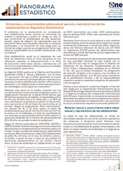 Panorama Estadístico 102 - Embarazo y conocimientos sobre salud sexual y reproductiva de las adolescentes en República Dominicana