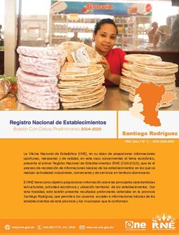 Boletín Preliminar Registro Nacional de Establecimientos Santiago Rodríguez 2014-2015