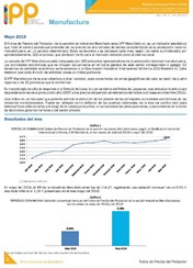 Boletín Índice de Precios del Productor Manufactura Mayo 2019