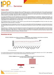 Boletín Índice de Precios del Productor Servicio Febrero 2019