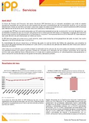 Boletín Índice de Precios del Productor Servicios Abril 2017