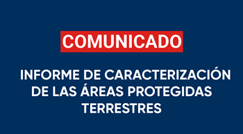 Aviso a los usuarios del Informe de caracterización de las áreas protegidas terrestres