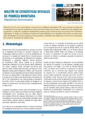 Boletín de Estadísticas Oficiales de Pobreza Monetaria República Dominicana Septiembre 2015