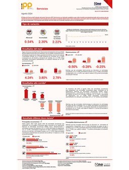 Índice de Precios del Productor del sector Servicios (IPP Servicios) - Agosto 2024